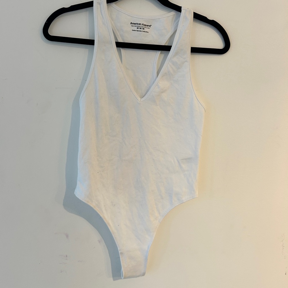 American Apparel White  Bodysuit